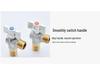 All-Copper Large Flow Angle Ball Valve for Hot/Cold Water & Gas Heaters, 4-Point Switch