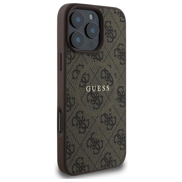 Guess Guhmp16Xg4Gfrw Iphone 16 Pro Max 6.9 Brązowy/Brown Hardcase 4G Ring Classic Logo Magsafe