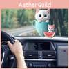 Adorable Acrylic Cat Hanging Pendant For Car Interior Decoration In Three Colors