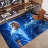 Custom Rug Erling Haaland Pattern Print Name Text Soft Non‑Slip Floor Carpet for Home Indoor Decoration