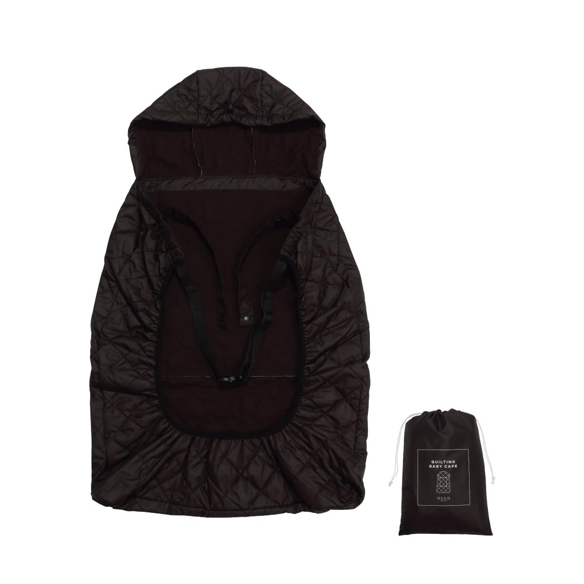 

assa baby cold baby foot флисовый стиль сумка флис вода подарок на детский душ [ASSA] накидка, защита, переноска, стеганая, двухсторонний чехол, накидка, многофункциональная накидка, чёрный