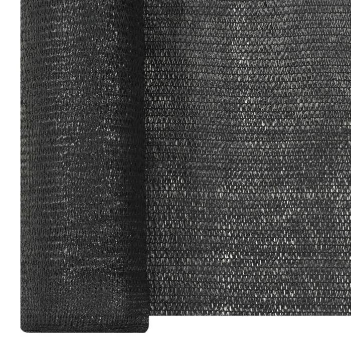 Filet brise-vue - Maison Exclusive - Noir - 1 x 25 m - 195 g/m²
