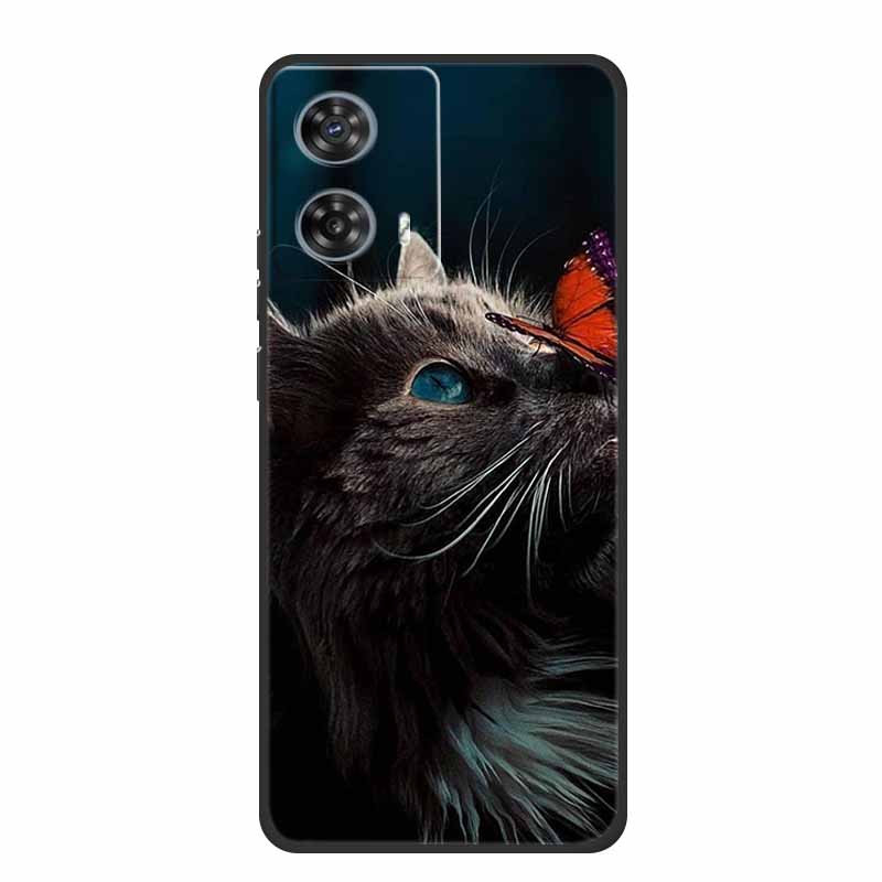 Phone Case For Moto Edge 50 Fusion Back Cover Case Shockproof Black Silicone Soft Funda For Motorola Edge 50 Fusion Case 6.7"