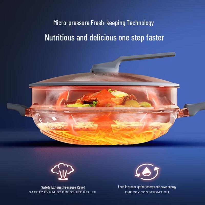 ASD Blue Diamond Titanium Magic Stone Non-stick Wok