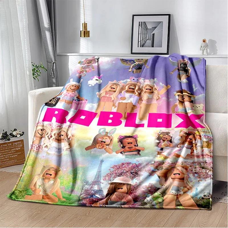 2025 New Style R-Robloxs Cartoon Game Gamer Soft Blankets,Keep Warm Throw Blanket Comfortable Blanket for Beds Sofa Home Bedroom