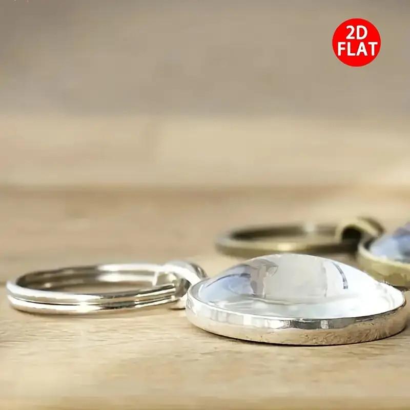 Jesus Last Supper Glass Pendant Keychain With Modern Minimalist Design For Religious Gift