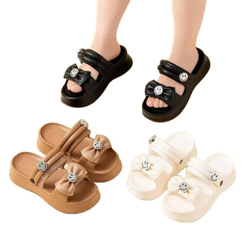 Nye Sandaler med Tykk Såle for Kvinner Eva Materiale Sandaler Bruk Fritidssløyfe Innendørssandaler