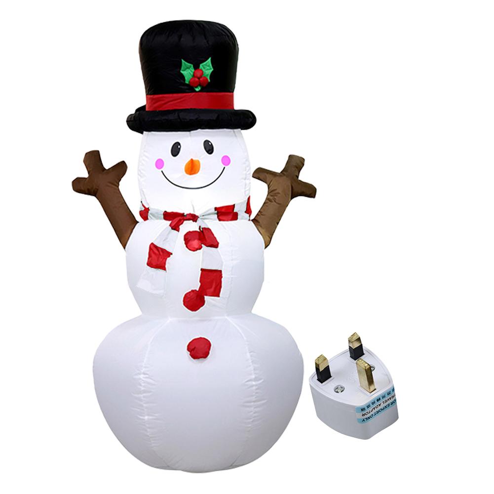 LED Inflatable Cute Air Blown Up  Festival Theme Lighted Giant Model Ornament Decorative Cartoon  Christmas New Year Gifts