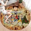 One Piece Poster Round Area Rug Carpet Rug For Living Room Bedroom Sofa Playroom Decor Nonslip Floor Mat