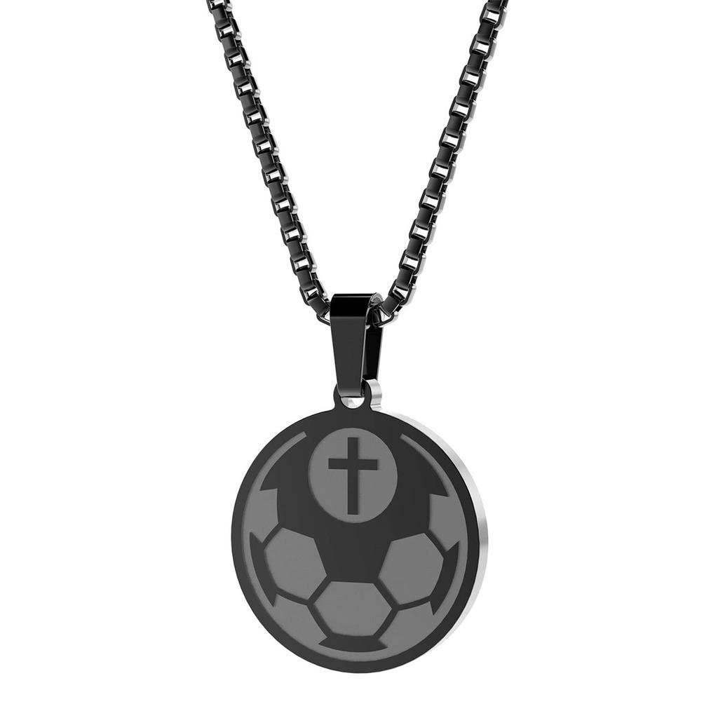 Round Card Sports Style Pendant Necklace Basketball Baseball Men's and Women's Sports