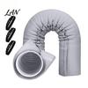 Washable Hose Insulation Sleeve 2Pcs Air Conditioning Exhaust Cover with 6 Straps, Reduce Heat & AC Pipe Shield Improve Cooling Efficiency,