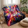 AC Milan Theme Blanket Soft Flannel Blanket Plush Throw Blanket Cozy Sofa Bed Blanket for Home Decor