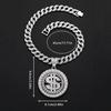Hip Hop Stijl Dollarvormig Hanger Cubaanse Ketting Halsketting