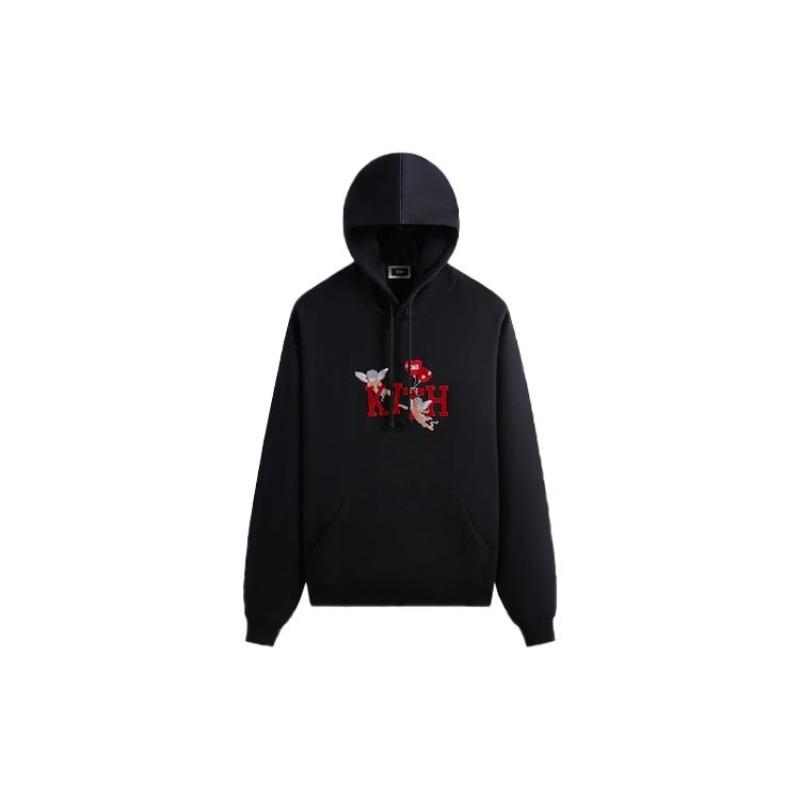 Kith Men's Black Cupid IV Williams III Graphic Hoodie KHM031847-001