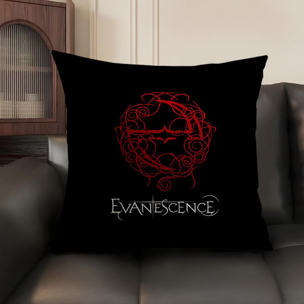 Hot Rock E-Evanescence Pillow Case Natural Linen Organic Fabric Double-Sided Printing Sofa Home Decor Gift Cushion Cover