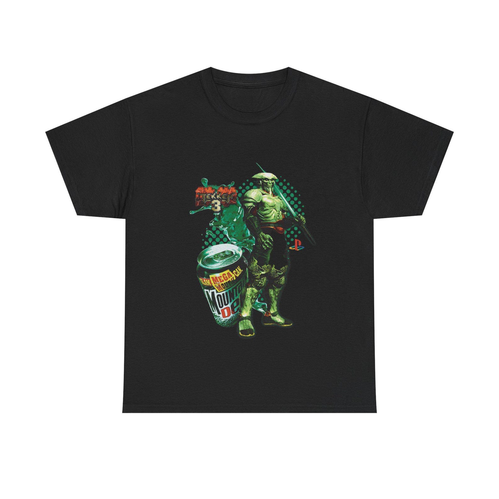 Y2K Retro Tekken Inspired Gaming Adult Graphic Unisex T shirt M