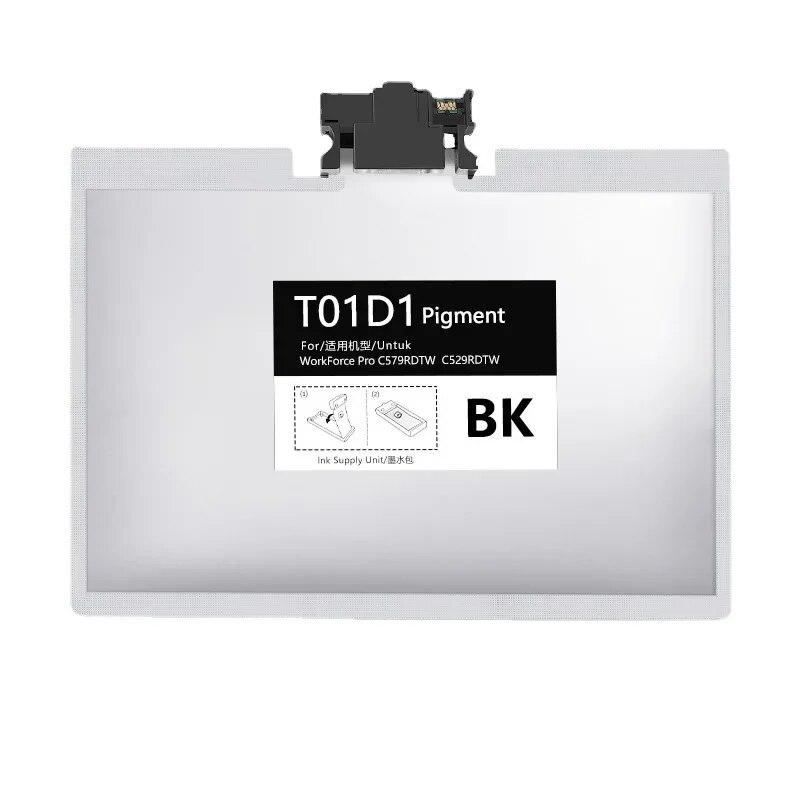 T01D Pigment Ink T01D1 Ink Pack For Epson WorkForce Pro WF-C529RDTW  WF-C579RD2TWF WF-C579RDTWF Printer Use For Europe Full with