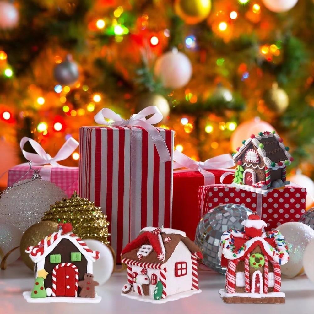 With Rope Gingerbread House Decor Christmas Gingerbread House Holiday House Ornaments  Home Decor