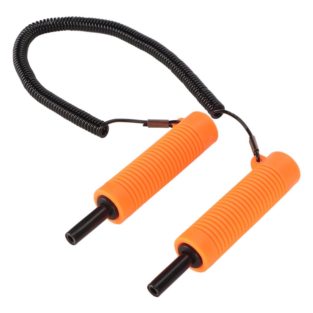 Retractable Ice Picks Kit Comfortable Grip Incisive Tip Ice Awls with Whistle for Fishing Skating Emergency Orange