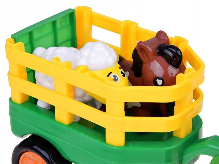 Traktor s přívěsem Farmář a zvířátka Zvuk + Světlo Za5390