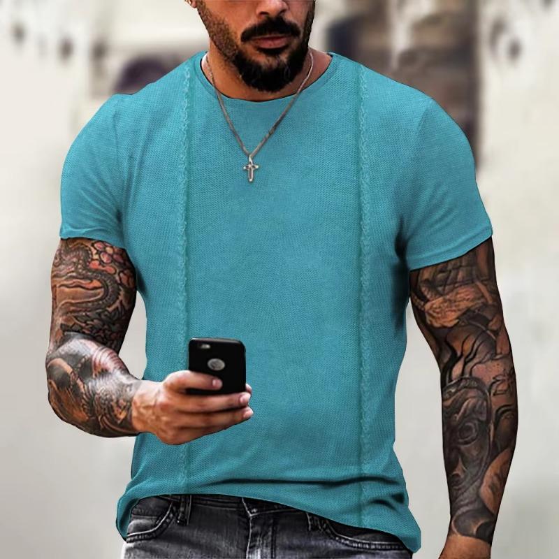Casual Versatile Fashionable High-quality Simple Short Sleeved Round Neck T-shirt