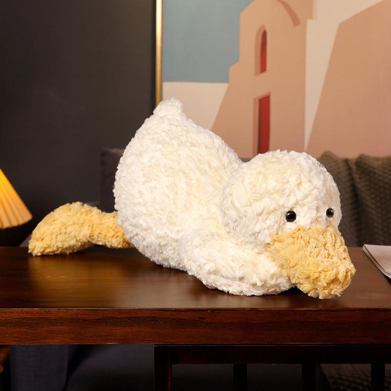 Cartoon Cute Lying Duck Doll Lying Dog Plush Pillow Plush Toy Home Decor Sofa Pillow Doll Kawaii Soft Toy Dog Girlfriend Gift