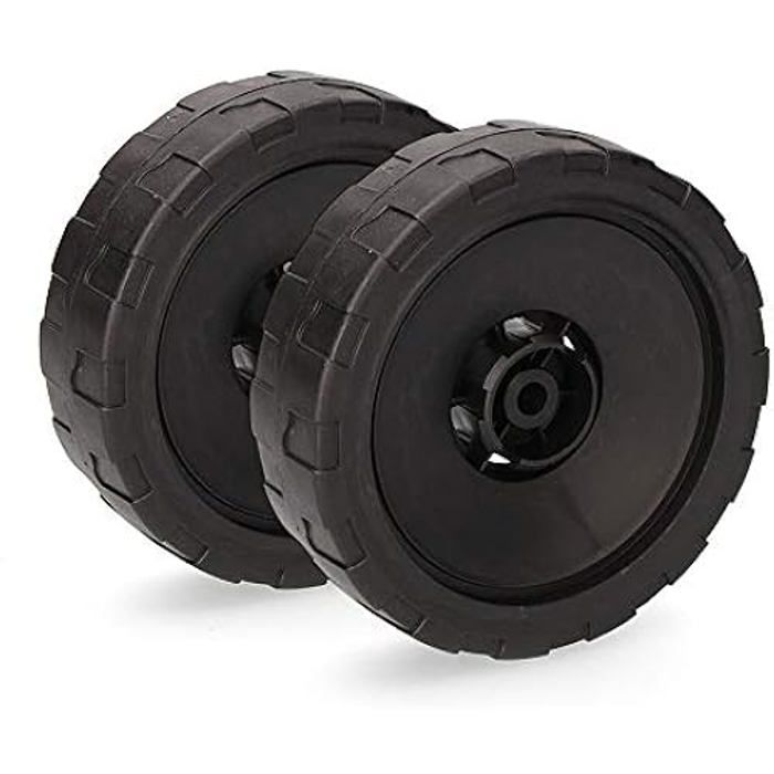 Pack of 2 Rear Wheels - Koma Tools - 08759 - Black Color - Compatible with Various Models