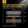 Truck 12V 24V 6SMD LED Constant Warning Light Grid Lightbar Car Headlight Amber Lamp Yellow White Red Blue Traffic Light ABS