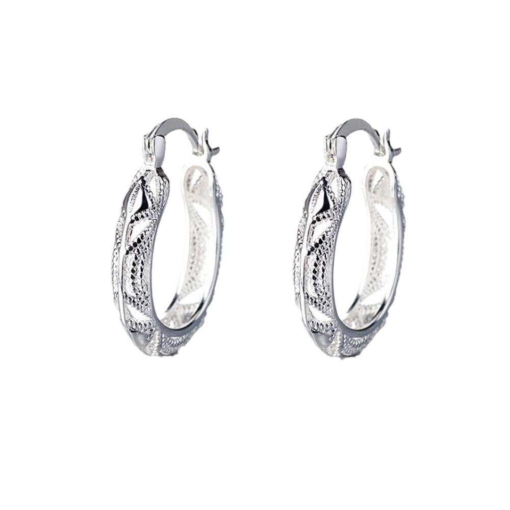 Exaggerated 925 Silver Hollow Earrings & Ear Jewelry - Europe & America