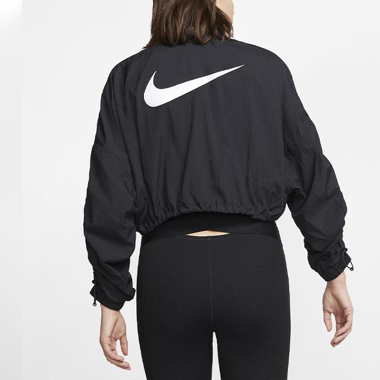 Nike Logo Short Jacket Women Jacket Black CJ3774-010