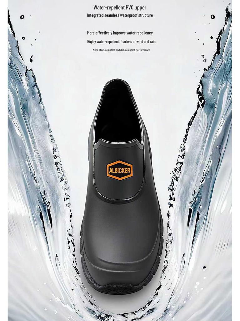 Men's Waterproof Rubber Work Boots for Outdoor and Fishing