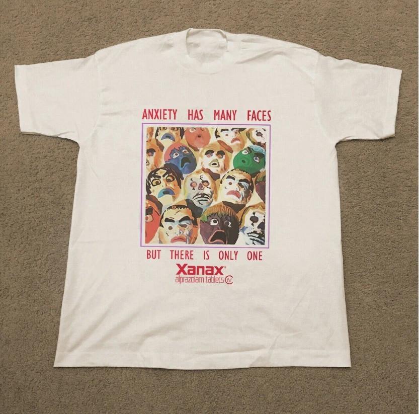 

У тревоги много лиц Футболка Xanax Подарок для фаната от S до 4XL BL1705 2XL