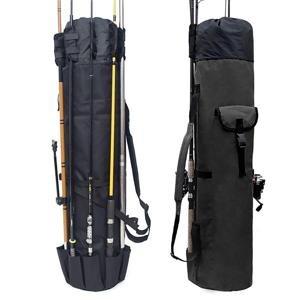 Fishing Rod Storage Bag Organizer Outdoor Portable Large Capacity Oxford Cloth Travel Carry Bag