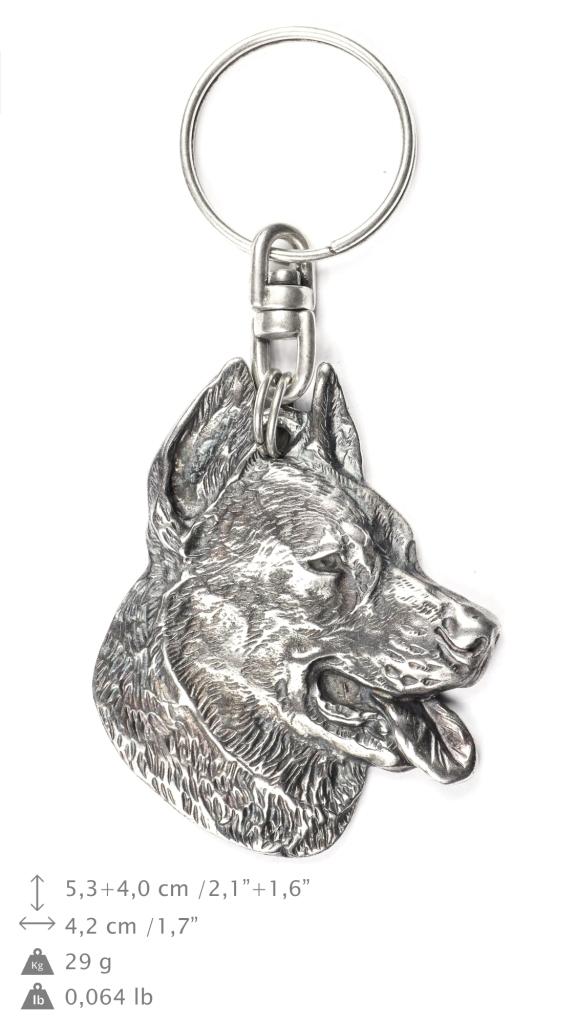 Berger De Beauce, Beauceron - Silver-plated Pendant with a Dog In a Decorative Box, Handbag Decoration, Backpack Pendant by Art-Dog Brand