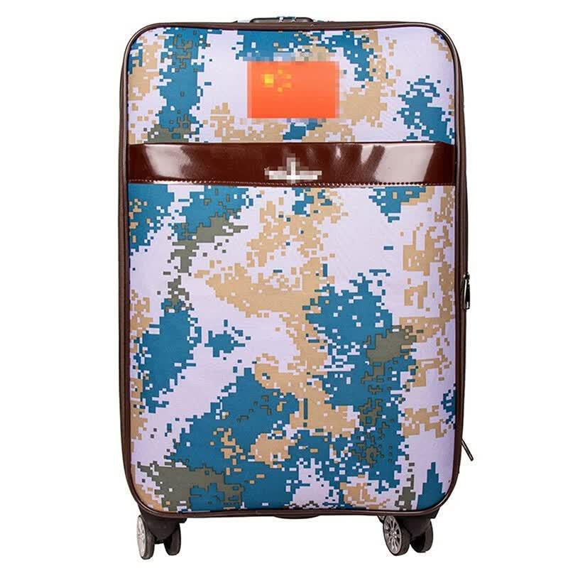 Military Camouflage Oxford Cloth Trolley Luggage