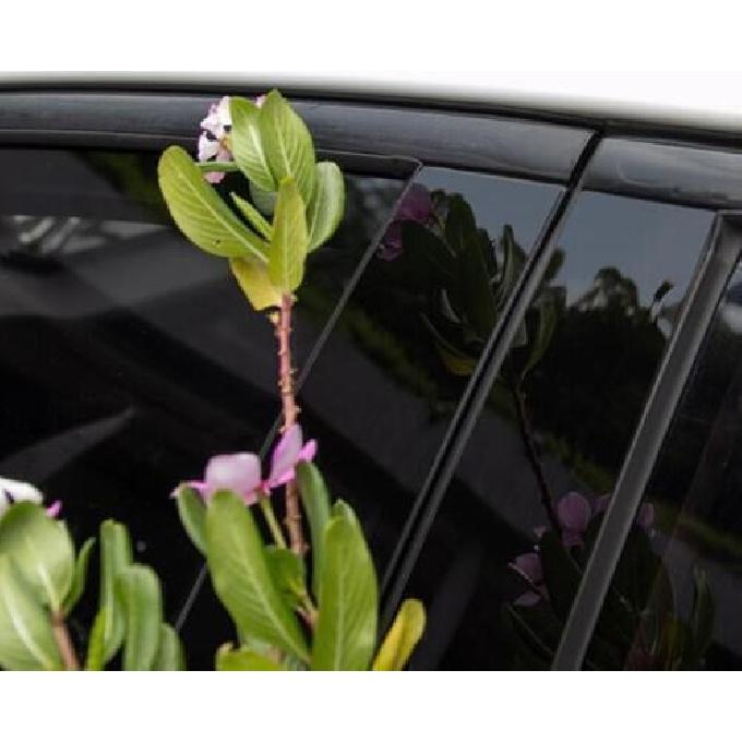 For Nissan Altima 2019-2024 Glossy Black PC Window BC Pillar Post Molding Trim