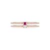 1930 Roségoldfarbener Sterlingsilber-Ring SAHA16014 für Damen