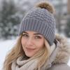 Thicken Knitted Hats Coldproof Crochet Cap Fashion Winter Hat  Women