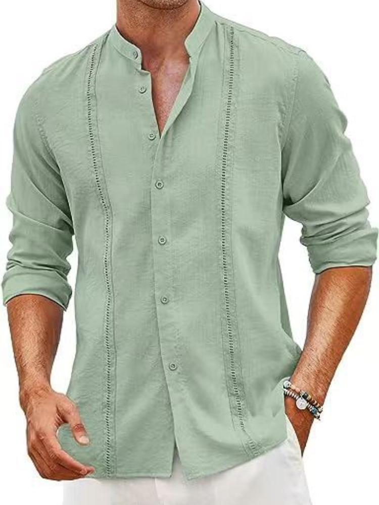 Men's Cuban Style Casual Button Summer Beach Vacation Shirt