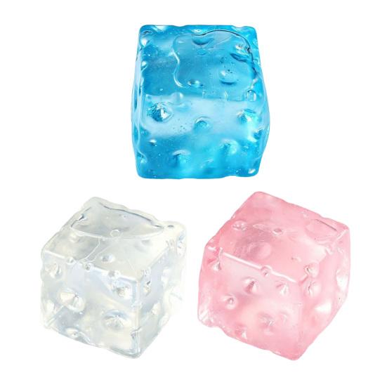 Jelly Cheese Stress Reliever Toy Soft Slow Rise Fidget for Anxiety Realistic Transparent Colorful Decompression Toy for Adults Kids