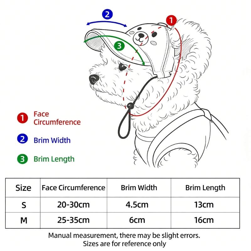 Comfortable Wide Brimmed Sun Hat For Pet Headgear Outdoor Summer Headgear Breathable Hat
