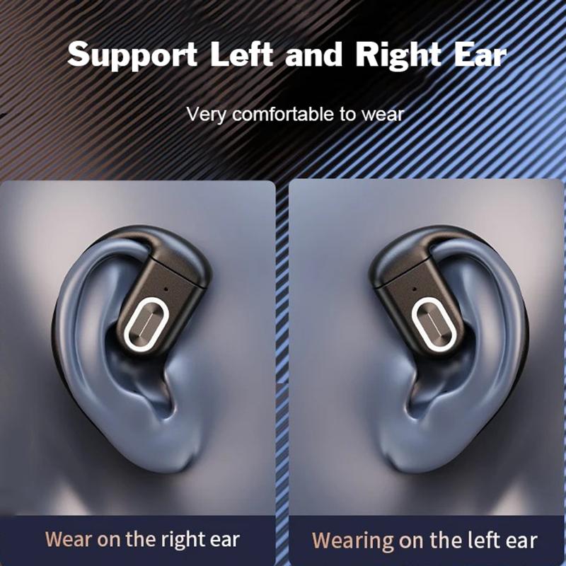 Åpne trådløse øretelefoner Bluetooth 5.4 Sport Business Musikk Ørekrok 180° Rotasjonsjustering Venstre og høyre headset
