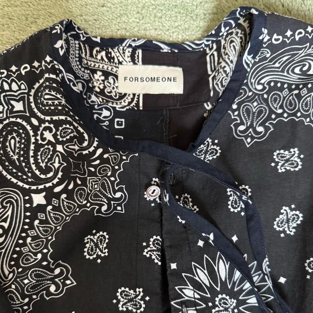 Used FORSOMEONE Paisley Pattern Long Sleeve Shirt