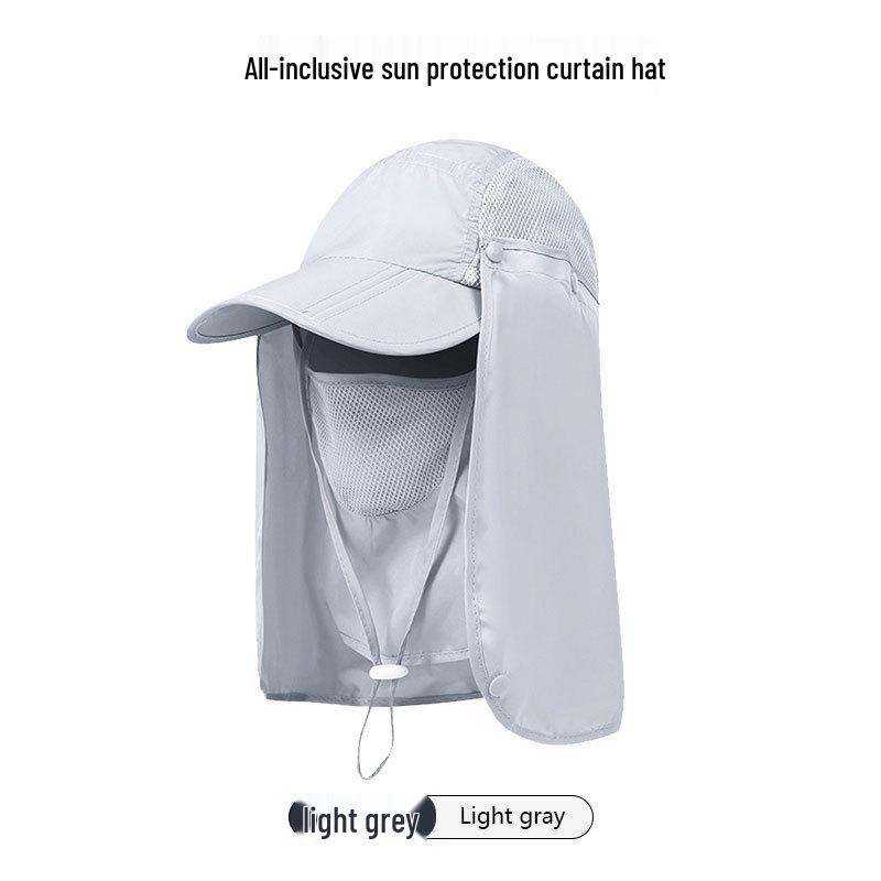 Unisex UV Protection Hat with Detachable Flap – Quick-Drying Sun Hat for Climbing and Fishing