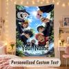 Custom Personalized Tapestry,Jujutsu Kaisen Print Custom Name Text Wall Art Hanging for Bedroom