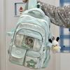 Schoolbag Schoolbag Japanese Ins High Value Fresh and Sweet Contrasting Color Splicing Backpack Junior High School Students Lightweight Travel
