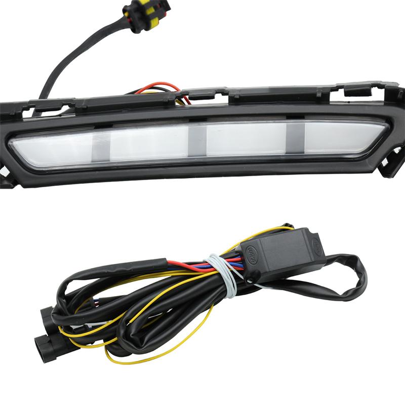 Car Daytime Running Light for Hyundai Elantra - with Two Light Modes LED Bumper Turn Signal Lamp Car Accessories