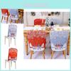 Festive Christmas Chair Cover In Red And Grey With Snowflake Design For Holiday Decor