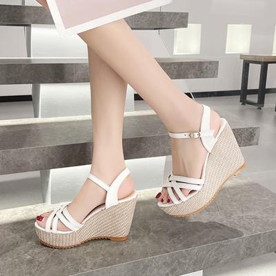 Wedge Sandals for Women 2022 Fashion Platform Sandal Designer Open Toe Shoes Ladies Comfortable Summer Footwear