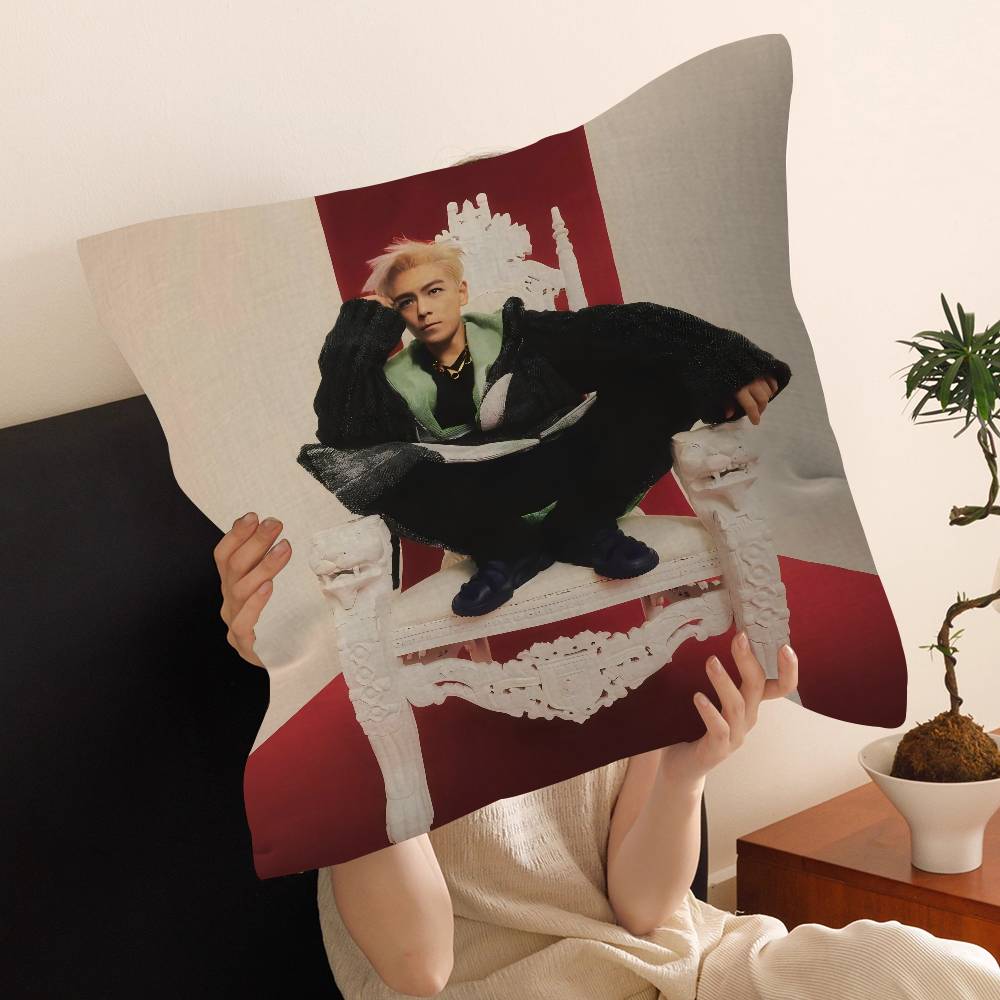 Korean Celebrity Singer T-TOP Pillow Cover Sofa Cushion Cover Home Room Decoration Children Gift